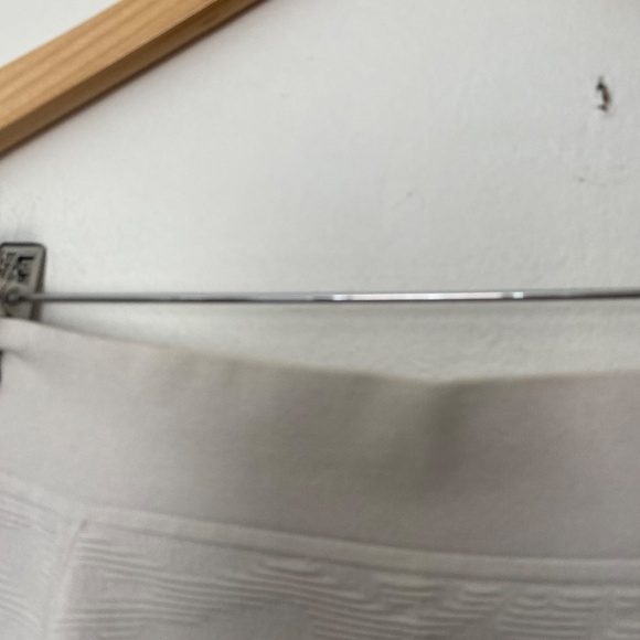 Theory White Doreene B Mega Textured Mini Skater Coquette Skirt - Picture 2 of 3